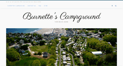 Desktop Screenshot of burnettescampground.com